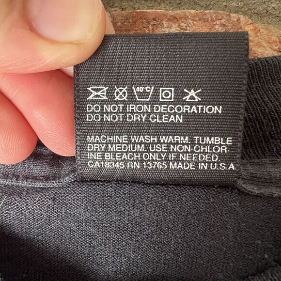 Screen Star Made in USA Bald Eagle Black Shirt Animal Bird We Care Fort Steer L - Picture 5 of 16